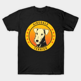 Airedale Terrier Dog Portrait T-Shirt